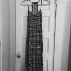 Bohemian Tribal Print Maxi Dress